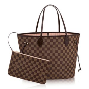 Louis Vuitton N41603 Neverfull MM Shoulder Bag Damier Ebene Canvas Louis Vuitton N41603 Neverfull MM Shoulder Bag Damier Ebene Canvas