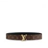 Louis Vuitton M0566Q Monogram LV Initiales 40mm Reversible Belt Louis Vuitton M0566Q Monogram LV Initiales 40mm Reversible Belt