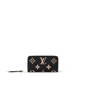 Louis Vuitton Black/Beige M80481 Zippy Wallet Louis Vuitton Black/Beige M80481 Zippy Wallet