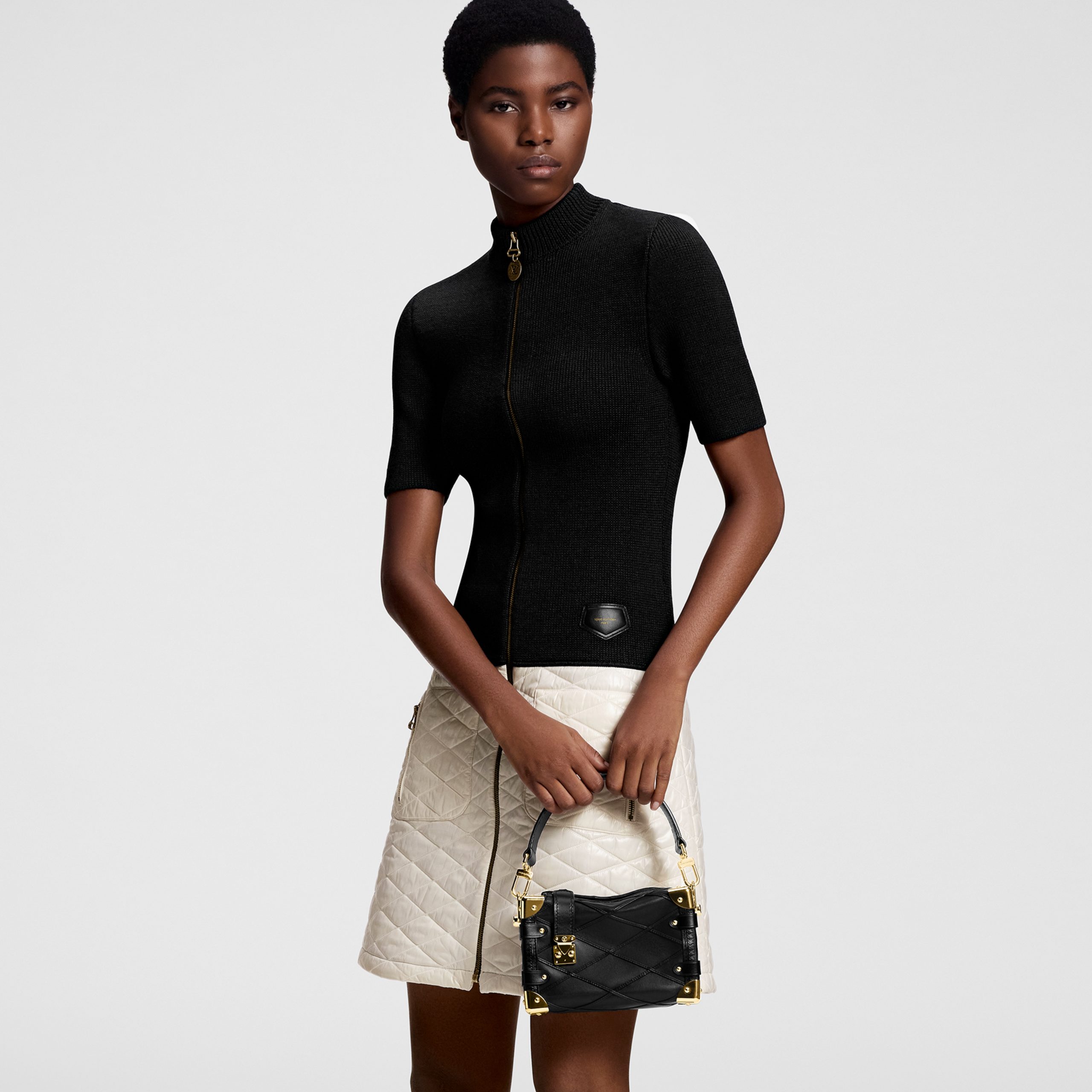 Louis Vuitton M83030 Side Trunk PM Malletage Black - Image 3