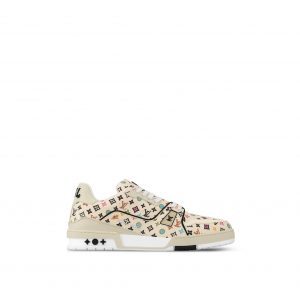 Louis Vuitton X Tyler 1ACXBX LV Trainer Sneaker Beige Louis Vuitton X Tyler 1ACXBX LV Trainer Sneaker Beige